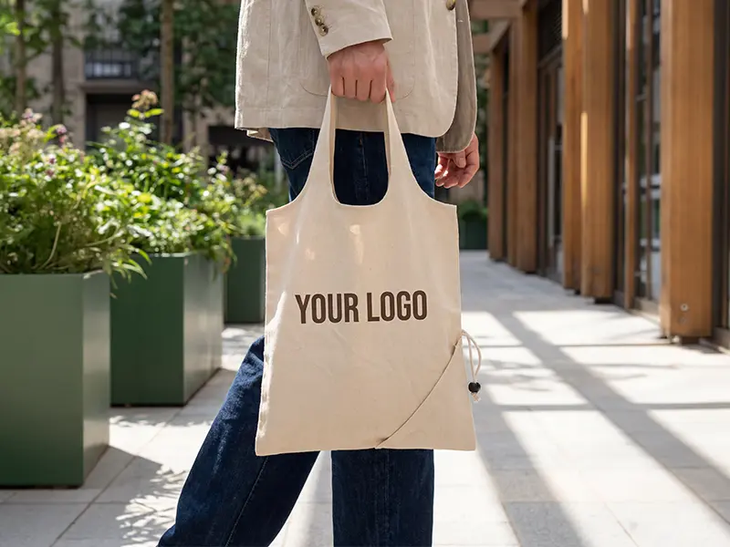 Naturo 11668 natural foldable shopping bag — main view
