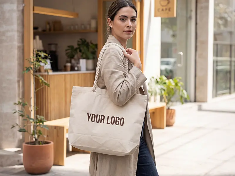 Seyist 11664 premium canvas beach shopping bag — main view